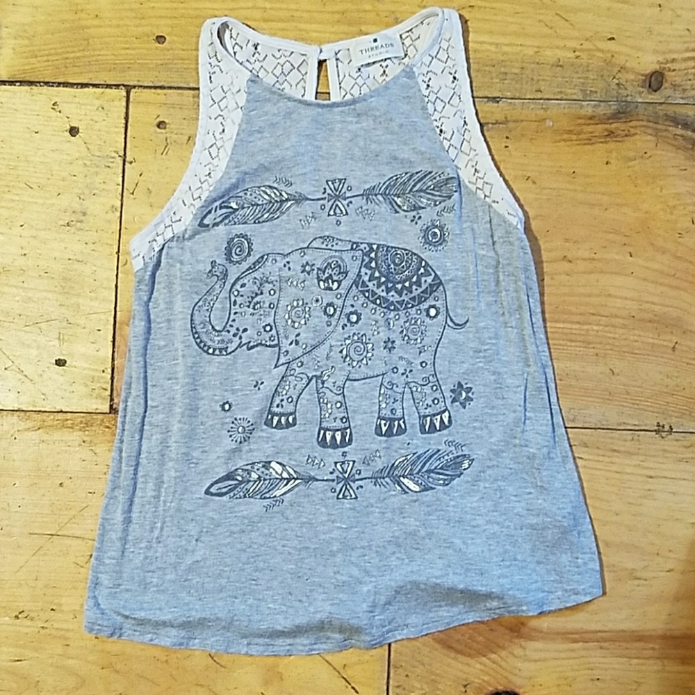 Threads Studio elephant motif tank
